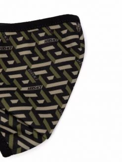Versace 5B160 BLACK MILITARY Masque à Imprimé Greca Homme -Pas Cher Versace Boutique 17250972 35234442 600