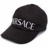 Versace A4016 BLACK WHITE Casquette Medusa à Plaque Logo Homme