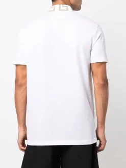 ( Access Edit ) Versace Polo à Col Greca A1001 OPTICAL WHITE -Pas Cher Versace Boutique 17297294 35681734 600
