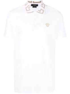 ( Access Edit ) Versace Polo à Col Greca A1001 OPTICAL WHITE