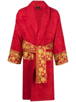 Versace Robe De Chambre à Motif Medusa Head Z7012 RED