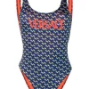 Versace Maillot De Bain à Imprimé Géométrique Femme