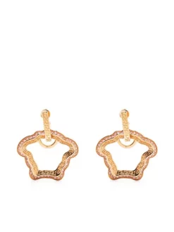 ( Nouvelle Collection ) Versace Boucles D'oreilles La Medusa Curve Femme