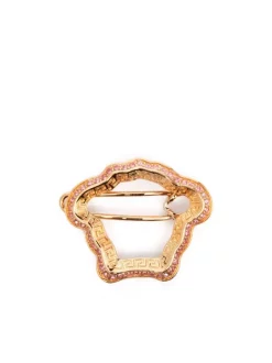 ( Nouvelle Collection ) Versace 4J310 GOLD - LIGHT ROSE Barrette La Medusa Femme
