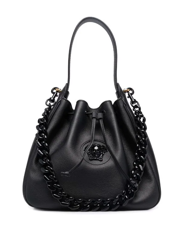 ( Nouvelle Collection ) Versace Sac Seau à Plaque Medusa K41NV BLACK BLACK VERSACE GOLD 6 ( Nouvelle Collection ) Versace Sac Seau à Plaque Medusa K41NV BLACK BLACK VERSACE GOLD – Image 6