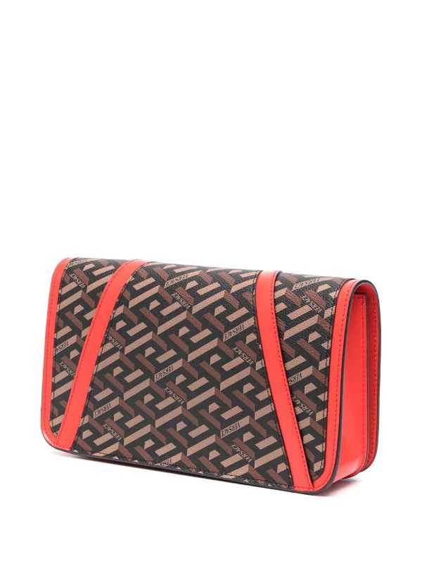 ( Access Edit ) Versace 5B35V Black+caramel+azalia+versacegold Sac Porté épaule à Imprimé La Greca Femme 3 ( Access Edit ) Versace 5B35V Black+caramel+azalia+versacegold Sac Porté épaule à Imprimé La Greca Femme – Image 3