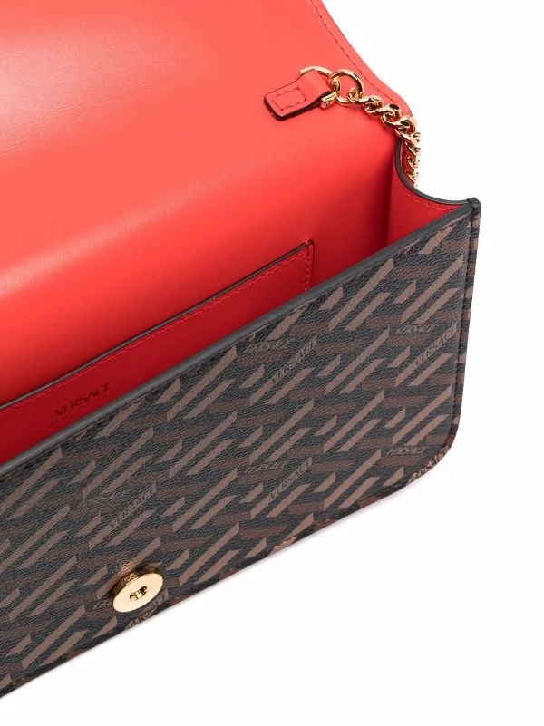 ( Access Edit ) Versace 5B35V Black+caramel+azalia+versacegold Sac Porté épaule à Imprimé La Greca Femme 5 ( Access Edit ) Versace 5B35V Black+caramel+azalia+versacegold Sac Porté épaule à Imprimé La Greca Femme – Image 5