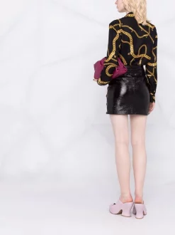 ( Nouvelle Collection ) Versace Chemise En Soie à Logo Imprimé 5B000 BLACK GOLD 9 ( Nouvelle Collection ) Versace Chemise En Soie à Logo Imprimé 5B000 BLACK GOLD -Pas Cher Versace Boutique 17321813 36430341 600