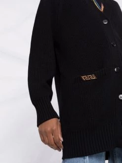 ( Nouvelle Collection ) Versace Cardigan En Laine à Plaque Greca 1B000 BLACK -Pas Cher Versace Boutique 17321815 36435662 600