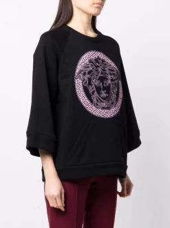 ( Nouvelle Collection ) Versace 1B000 BLACK Sweat à Motif Medusa Femme -Pas Cher Versace Boutique 17321816 36594805 600