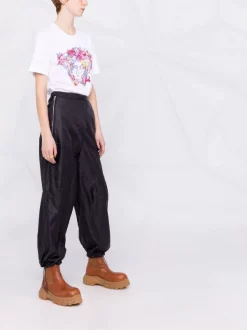 ( Nouvelle Collection ) Versace 1W000 OPTICAL WHITE T-shirt Medusa à Ornements Strassés Femme -Pas Cher Versace Boutique 17321820 36741863 600