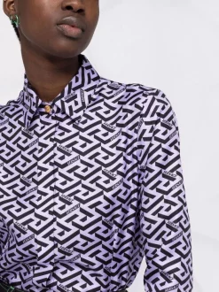 ( Nouvelle Collection ) Versace Chemise à Imprimé La Greca Femme -Pas Cher Versace Boutique 17321824 36769205 600