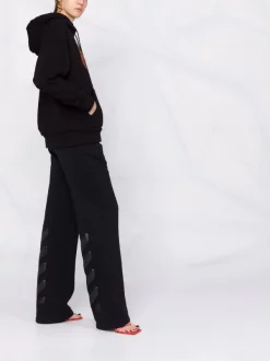 ( Nouvelle Collection ) Versace Hoodie à Logo Strassé 1B000 BLACK -Pas Cher Versace Boutique 17321827 36947740 600