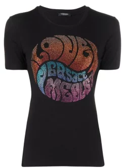 ( Nouvelle Collection ) Versace T-shirt à Imprimé Graphique Femme