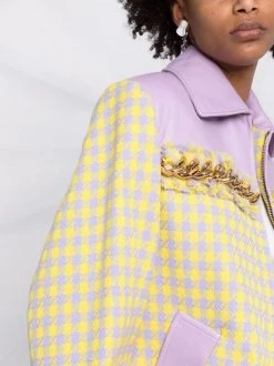 ( Nouvelle Collection ) Versace Veste Frangée à Motif Pied-de-poule 2L330 ORCHID PINEAPLE 8 ( Nouvelle Collection ) Versace Veste Frangée à Motif Pied-de-poule 2L330 ORCHID PINEAPLE -Pas Cher Versace Boutique 17321832 37724218 600