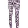 ( Nouvelle Collection ) Versace 5P210 CANDY + BLACK Legging à Imprimé La Greca Femme