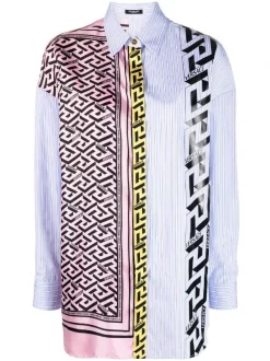 ( Nouvelle Collection ) Versace T-shirt à Empiècement Monogrammé Femme