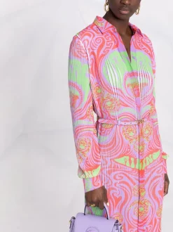 ( Nouvelle Collection ) Versace Robe Medusa Music Plissée Femme -Pas Cher Versace Boutique 17321839 37889738 600