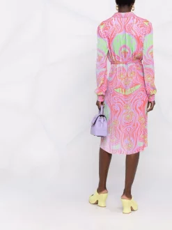 ( Nouvelle Collection ) Versace Robe Medusa Music Plissée Femme -Pas Cher Versace Boutique 17321839 37892153 600