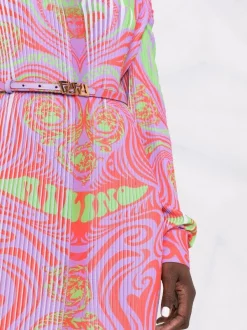 ( Nouvelle Collection ) Versace Robe Medusa Music Plissée Femme -Pas Cher Versace Boutique 17321839 37893176 600
