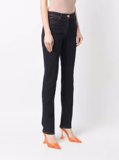 ( Nouvelle Collection ) Versace Jean Skinny à Logo Medusa Head 1D100 DARK BLUE -Pas Cher Versace Boutique 17321841 37026537 600