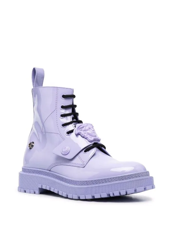 ( Nouvelle Collection ) Versace Bottines à Plaque Medusa Femme 2 ( Nouvelle Collection ) Versace Bottines à Plaque Medusa Femme – Image 2