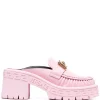 ( Nouvelle Collection ) Versace 1PB9V CANDY-ORO VERSACE Mules Medusa Biggie En Cuir Femme