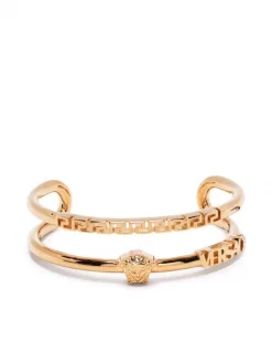 ( Nouvelle Collection ) Versace Bracelet Troque à Plaque Medusa Femme