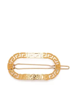 ( Nouvelle Collection ) Versace Barrette à Logo Femme