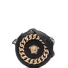 ( Nouvelle Collection ) Versace Sac Rond La Medusa En Cuir 1B00V BLACK + VERSACE GOLD