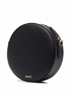 ( Nouvelle Collection ) Versace Sac Rond La Medusa En Cuir 1B00V BLACK + VERSACE GOLD -Pas Cher Versace Boutique 17322781 37737028 600