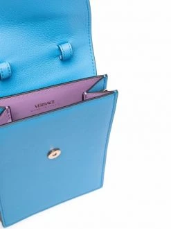 ( Nouvelle Collection ) Versace 1U38V BLUE + BLUE + ORO VERSACE Mini Sac La Medusa Femme -Pas Cher Versace Boutique 17322786 36891400 600