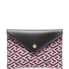 ( Nouvelle Collection ) Versace 6P38V BABY PINK PINEAPPLE VERSACEGOLD Portefeuille à Imprimé La Greca Femme