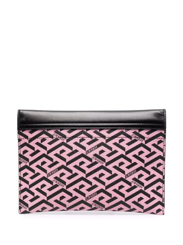 ( Nouvelle Collection ) Versace 6P38V BABY PINK PINEAPPLE VERSACEGOLD Portefeuille à Imprimé La Greca Femme 2 ( Nouvelle Collection ) Versace 6P38V BABY PINK PINEAPPLE VERSACEGOLD Portefeuille à Imprimé La Greca Femme – Image 2