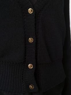 ( Nouvelle Collection ) Versace 1B000 BLACK Cardigan à Col V Femme -Pas Cher Versace Boutique 17322793 36389298 600