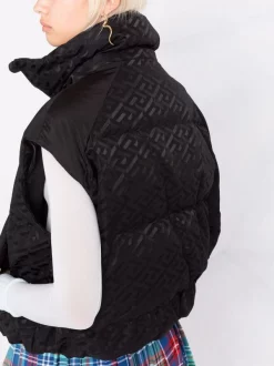 Versace Doudoune à Logo Imprimé 1B000 BLACK 8 Versace Doudoune à Logo Imprimé 1B000 BLACK -Pas Cher Versace Boutique 17322798 36287274 600