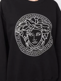 ( Nouvelle Collection ) Versace Sweat à Imprimé Medusa Head 1B000 BLACK -Pas Cher Versace Boutique 17322800 37163051 600