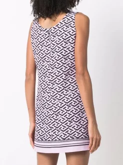 ( Nouvelle Collection ) Versace Robe Courte à Logo All-over Femme -Pas Cher Versace Boutique 17322806 36785939 600
