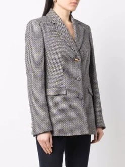 ( Nouvelle Collection ) Versace Blazer à Plaque Medusa 6L110 ORCHID + BLUE + PINEAPPLE -Pas Cher Versace Boutique 17322807 37025704 600