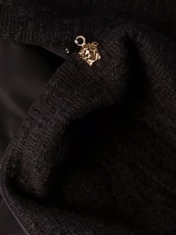 ( Nouvelle Collection ) Versace 1B000 BLACK Robe Courte à Design Tissé Femme -Pas Cher Versace Boutique 17322808 38213041 600