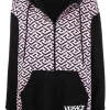( Nouvelle Collection ) Versace Hoodie La Greca à Fermeture Zippée Femme