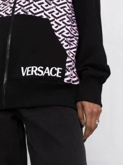 ( Nouvelle Collection ) Versace Hoodie La Greca à Fermeture Zippée Femme -Pas Cher Versace Boutique 17322813 39013490 600