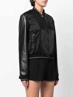 ( Nouvelle Collection ) Versace Veste Bomber Greca à Empiècements Contrastants Femme -Pas Cher Versace Boutique 17322816 37216420 600