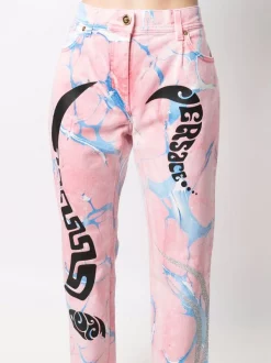 ( Nouvelle Collection ) Versace 6D110 Jean Medusa Music à Coupe Droite Femme -Pas Cher Versace Boutique 17322819 37864127 600