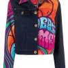 ( Nouvelle Collection ) Versace Veste Medusa Music En Jean Femme