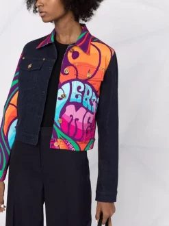 ( Nouvelle Collection ) Versace Veste Medusa Music En Jean Femme -Pas Cher Versace Boutique 17322820 37892184 600
