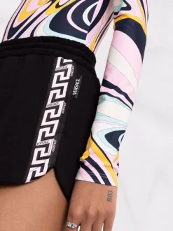 ( Nouvelle Collection ) Versace Short De Sport à Imprimé Greca Femme -Pas Cher Versace Boutique 17322821 36947807 600