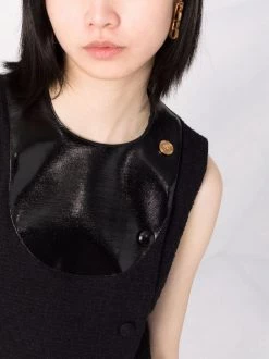 ( Nouvelle Collection ) Versace Robe Courte à Design Sans Manches 1B000 BLACK -Pas Cher Versace Boutique 17322822 38214862 600