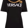 ( Nouvelle Collection ) Versace T-shirt à Logo Medusa Brodé 2B070 BLACK+MULTICOLOR
