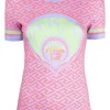 ( Nouvelle Collection ) Versace T-shirt à Imprimé Greca 5R140 CORAL+ORCHID